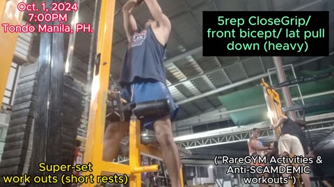 Superset work-outs (short rest-between-sets) - from the "Super RARE Gym Activities" (Album)