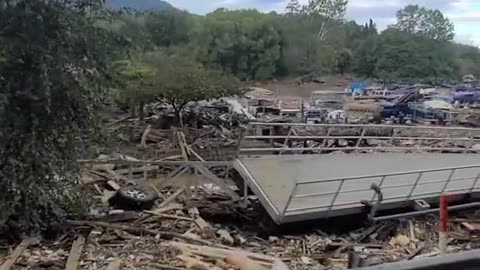 Lake Lure 😞 Total destruction.