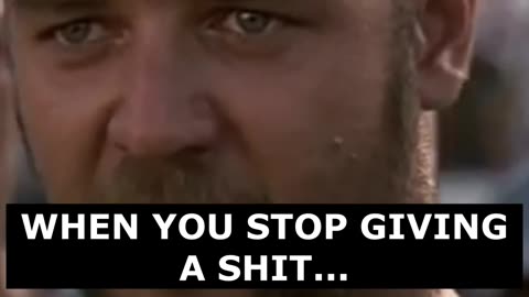 when you stop giving a shit