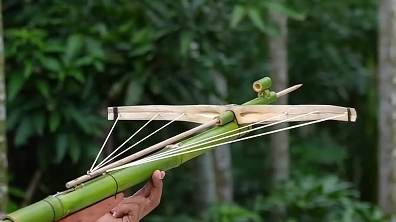 Bamboo creations with three archer and bamboo #viralreelsシ #hunting #archery #OMG #outdoors #bambooshoot #bamboo