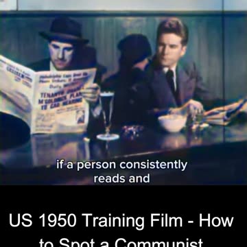 US 1950 Training Film - How to Spot a Communist COLOURIZED 🇺🇸🔍🎥