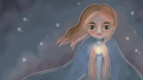 Drawing girl with star ;-)