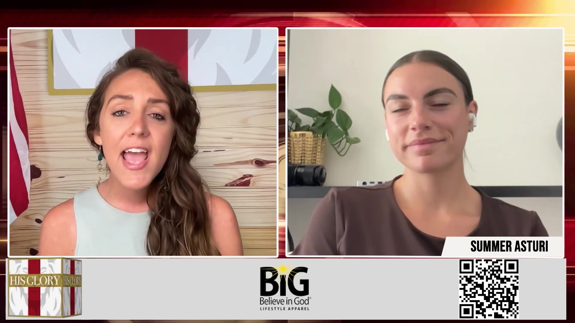 Summer Asturi on behalf of BiG Believe in God Apparel Partner Spotlight! on Take FiVe