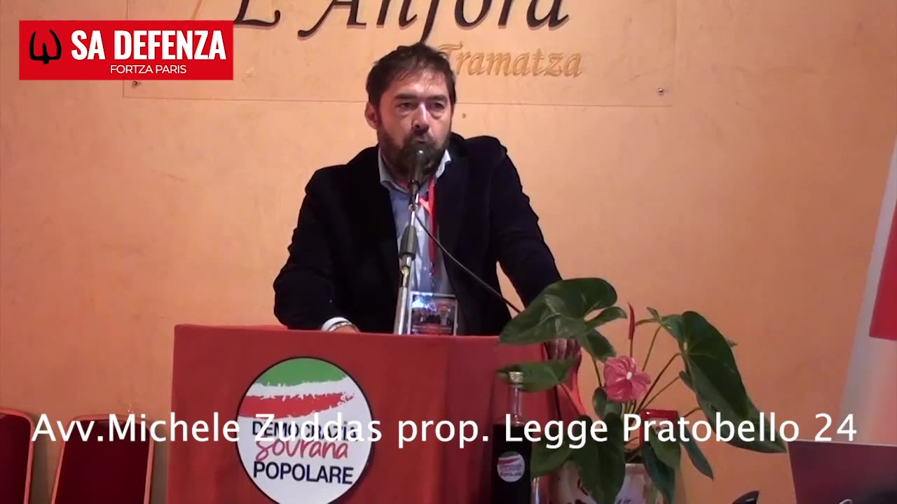 Gli Avv. Michele Pala del com. ref. x il NO e Michele Zuddas x Legge Pratobello 24