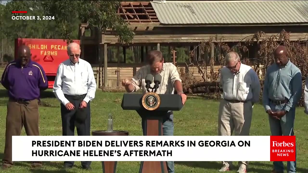 JUST IN- President Biden Delivers Remarks In Georgia On Hurricane Helene's Aftermath