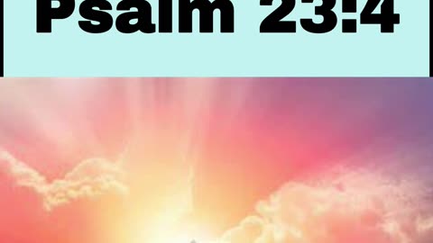 Daily Bible Verse - Psalm 23:4