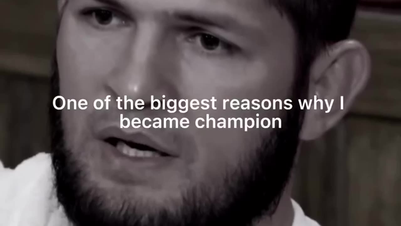 Khabib , why I became champion