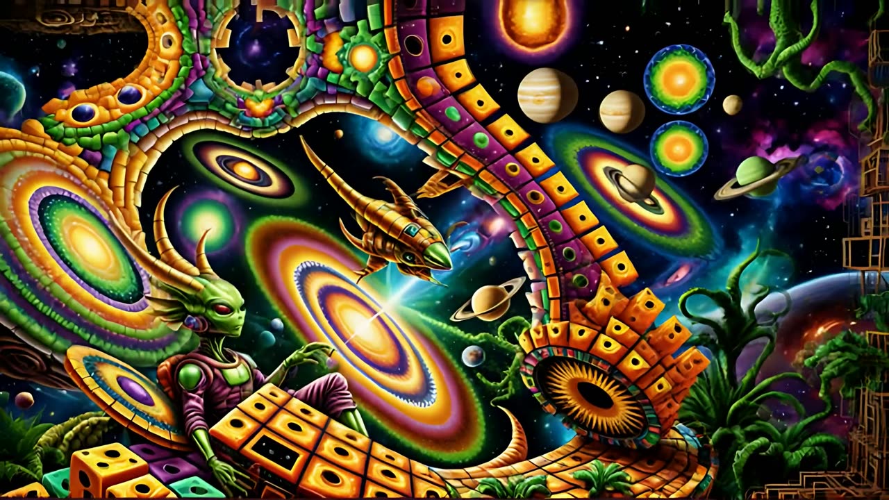 DMT Aliens POV | Trippy Videos Psytrance Music