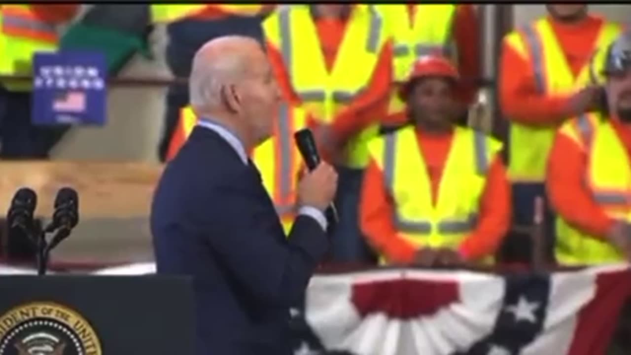 This clip is a recent Clip of Joe Biden. This is the behavior of a sad man with full-blown dementia.