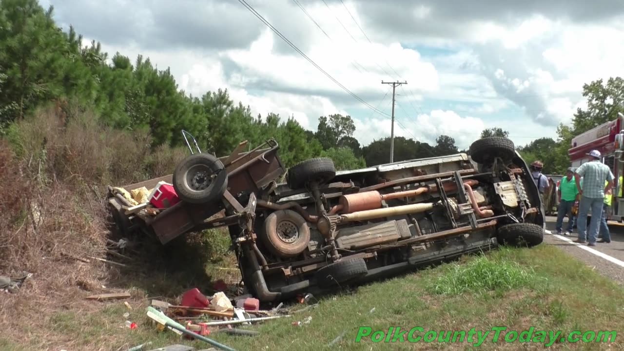 WHIPPING TRAILER LEADS TO ROLLOVER ACCIDENT, EAST TEMPE TEXAS, 08/29/24...