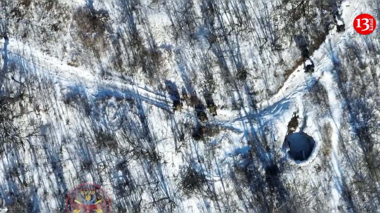 "5 invaders with 1 missile" - 9 Russian soldiers advancing in open area hit by a drone