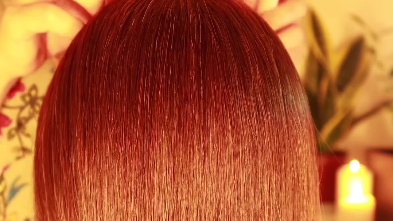 ASMR Hair Brushing with New Tangle Teezer. Random speed slow and fast.