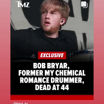 Rip to bob bryar former my chemical romance drummer rip to him 🙏 🕊 🕯 🥁12/2/24