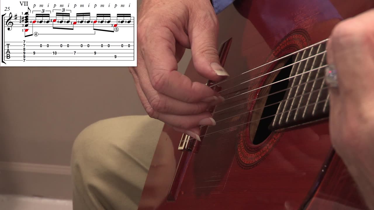 Leyenda Right-Hand Technique Video #20: Play chord with fingers, tremolo, back to chord with fingers