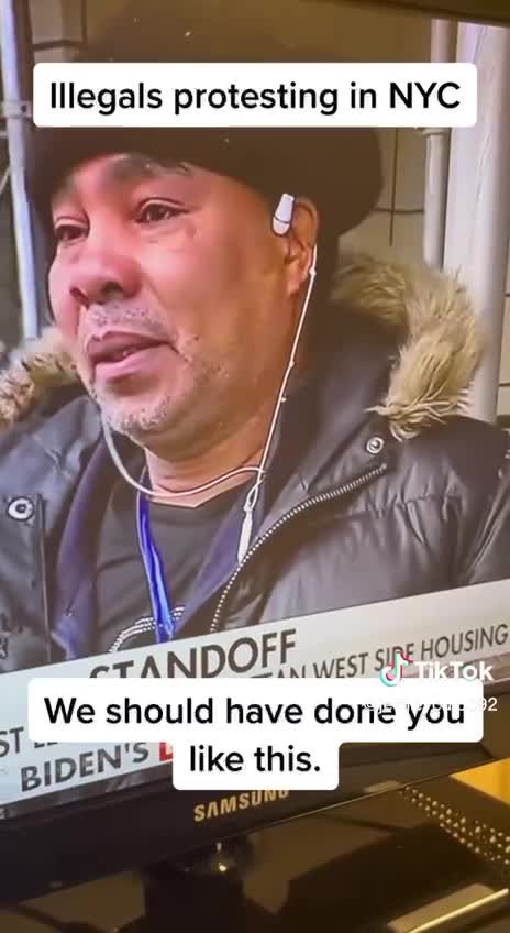 Illegals protesting in NYC Should had given them the Grey Poupon treatment instead.