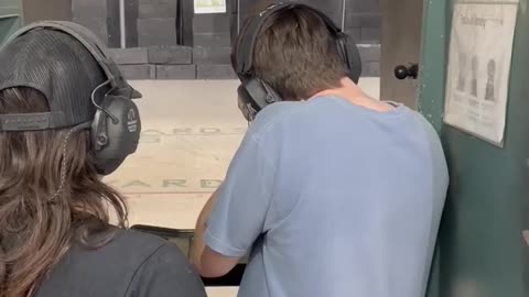 Shooting a rifle