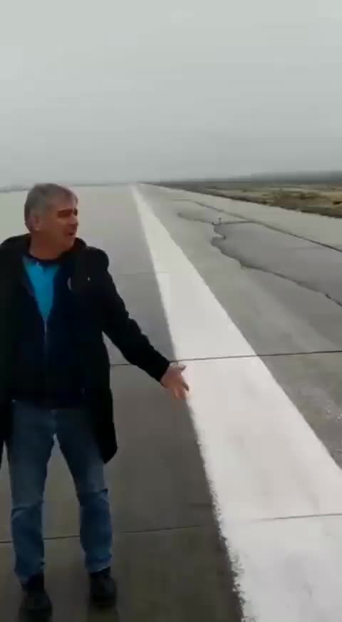 Runway ripped up at the Hatay airport in Turkey after massive earthquake