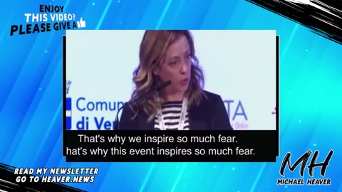 ITALY'S PRIME MINISTER TRASHES EU ELITE AND WOKE MANIACS