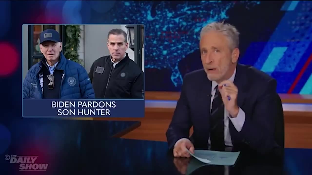 BACKFIRE: Jon Stewart Eviscerates 'Fraud' Democrats After Biden Pardons Hunter!