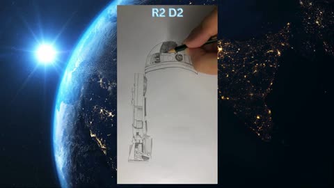 R2D2 Episode 1 timelapse drawing