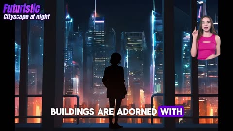Futuristic Cityscape At Night