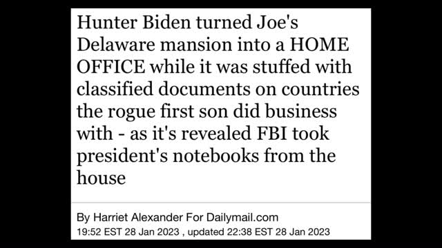 Delaware mansion documents. Iran explosions. Army spied on lockdown critics.