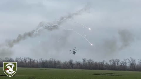 Ukrainian Attack Helicopters Working