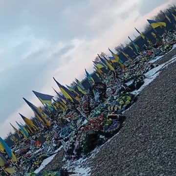 Another cemetery of soldiers of the Armed Forces of Ukraine somewhere in Ukraine.
