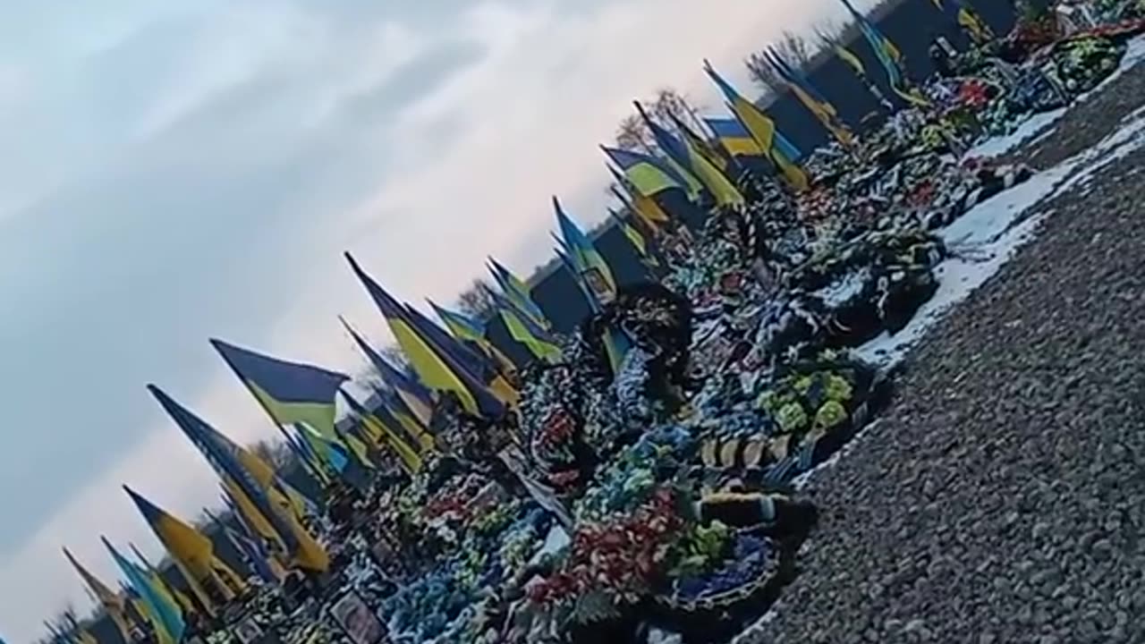 Another cemetery of soldiers of the Armed Forces of Ukraine somewhere in Ukraine.