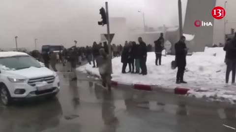 MOMENT: Building collapses in Malatya in Turkey after earthquake