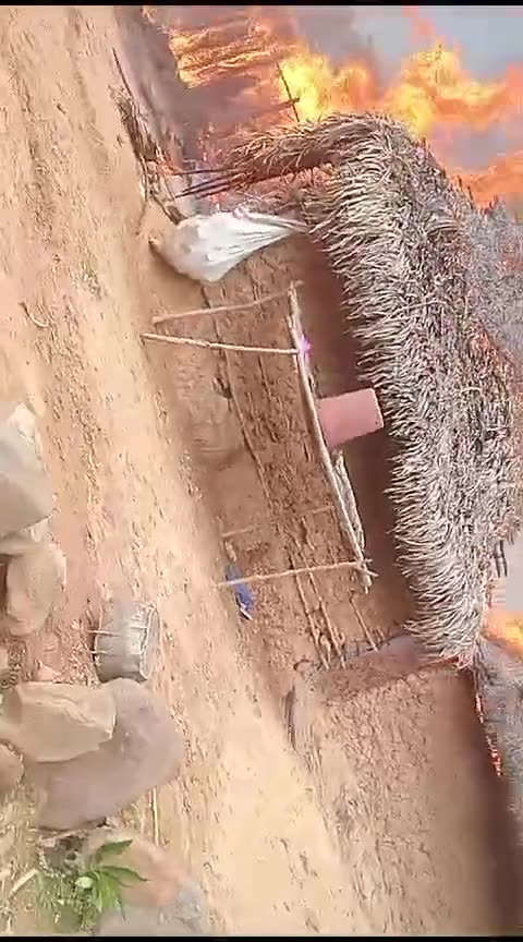 INCENDIO ALDEA INDIGENA WIWA EN LA GUAJIRA