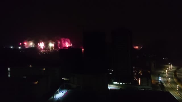 Fireworks during the Spring Festival