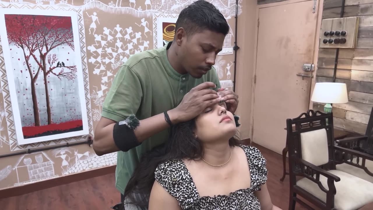 Ear Cleaning Intense Head Massage using Vibrator by Vikram _ Indian Massage