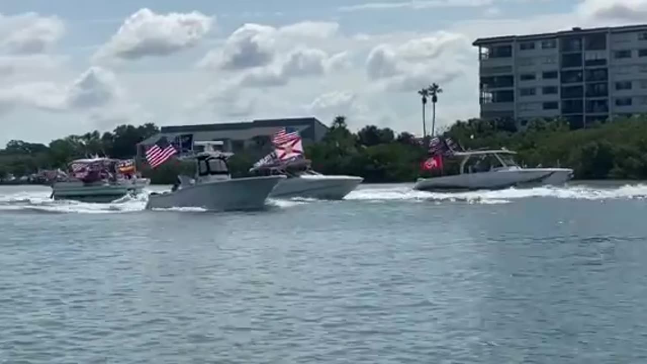 The first Trump 2024 Boat Parade was held today in Clearwater, FL. 🔥