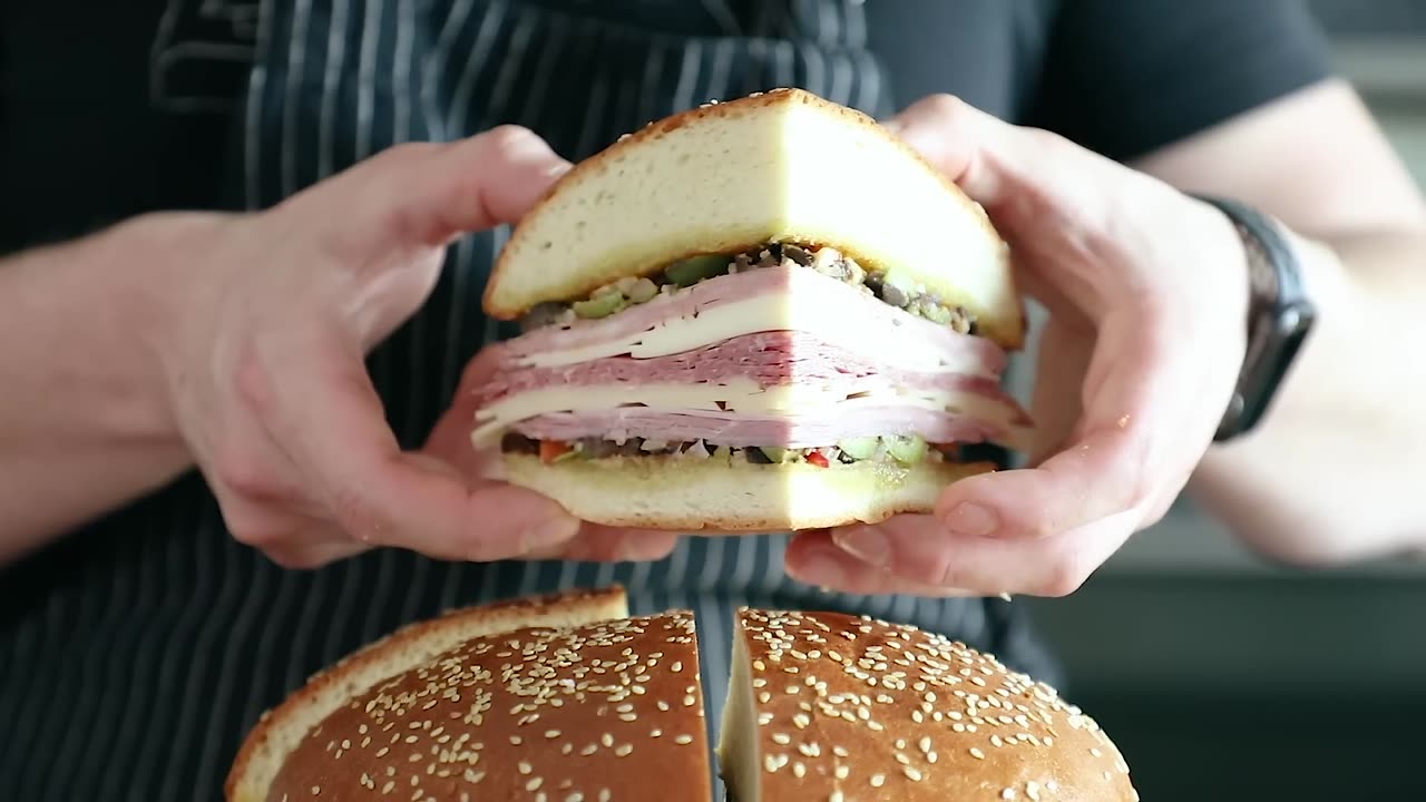 Best Muffuletta Of Your Life With Homemade Muffuletta Bread