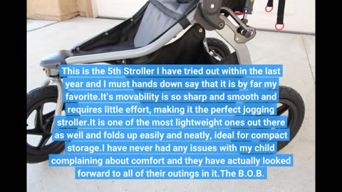 BOB Gear Rambler Jogging #Stroller Black-Overview