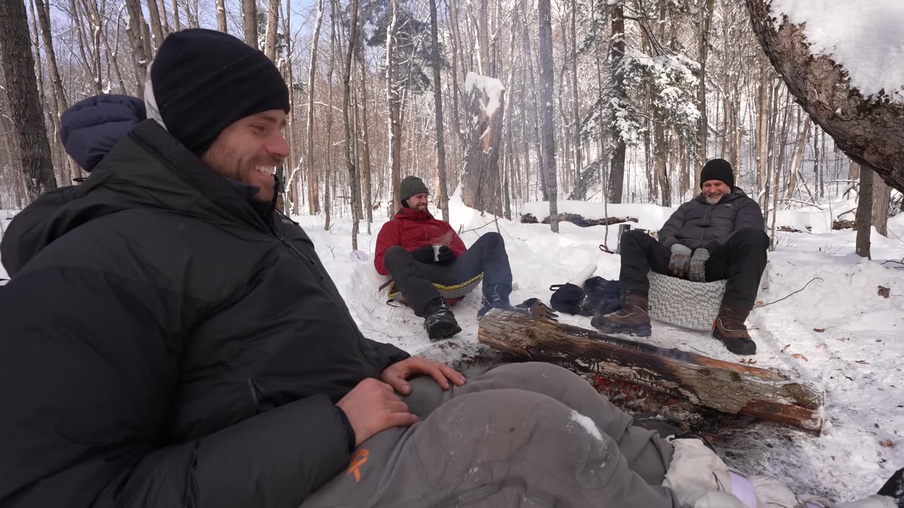 4 Days in a Stove Hut - Winter Camping in a Snowstorm