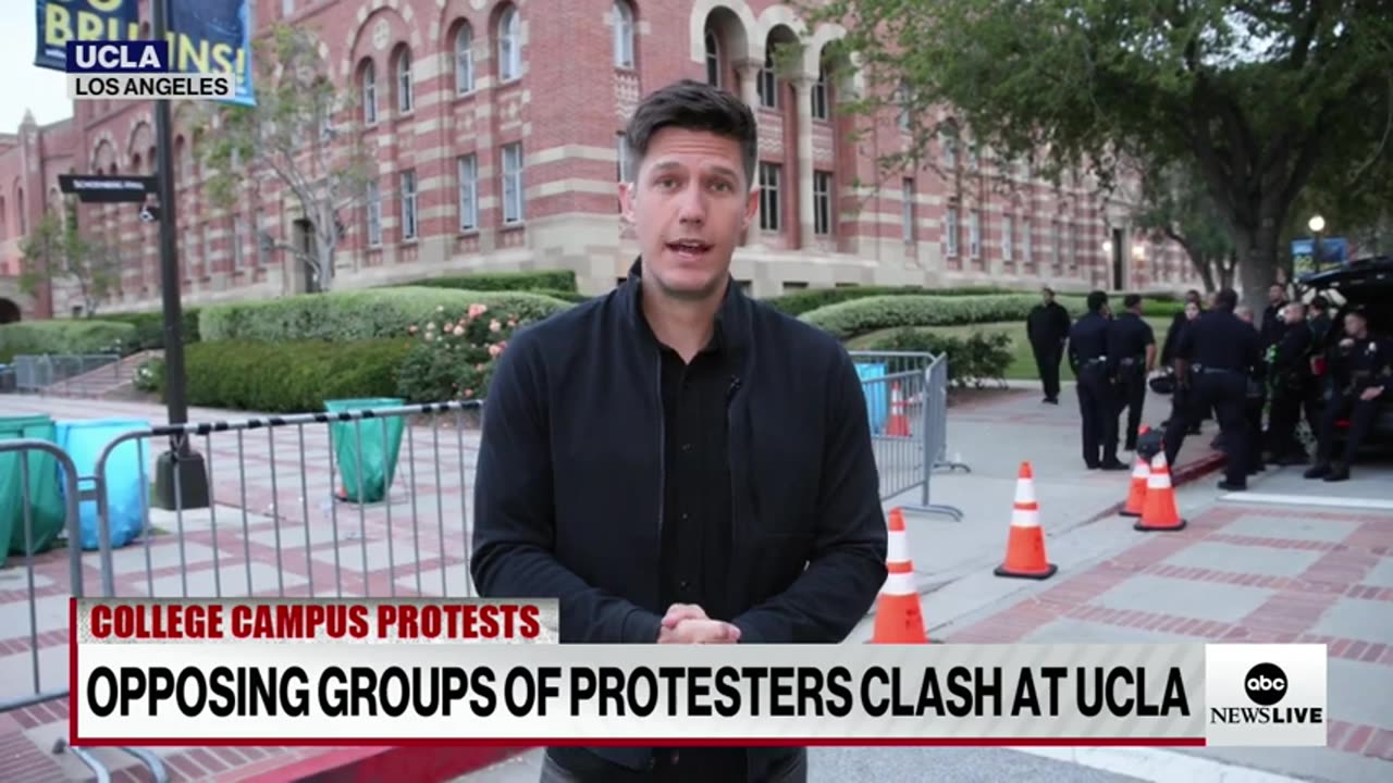 Police clash with college protesters across the country