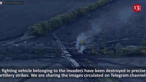 Equipment hidden by Russians among trees come under fire - "They are looking for a place to hide”