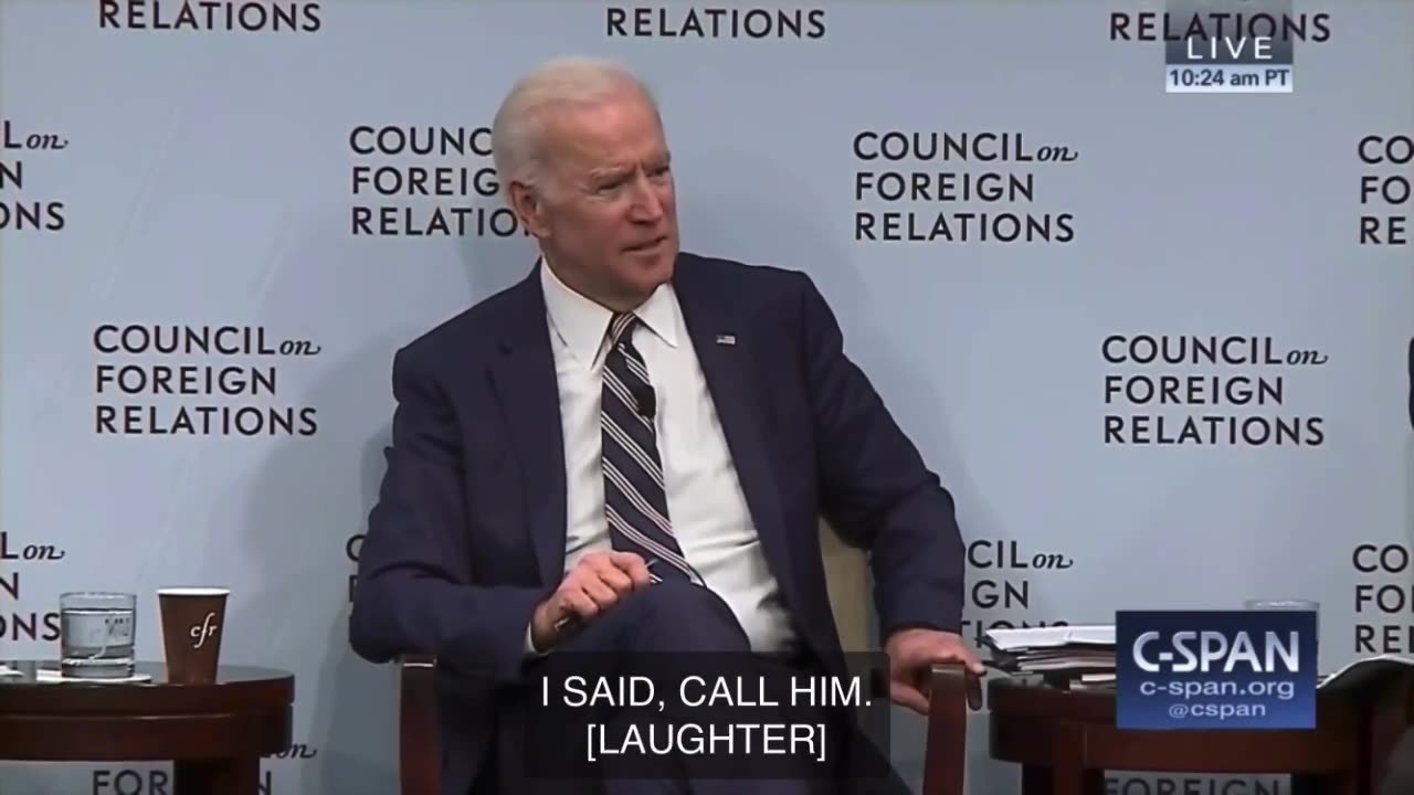 Biden Tells Story of Getting the Ukraine Prosecutor Fired that was investigating his son