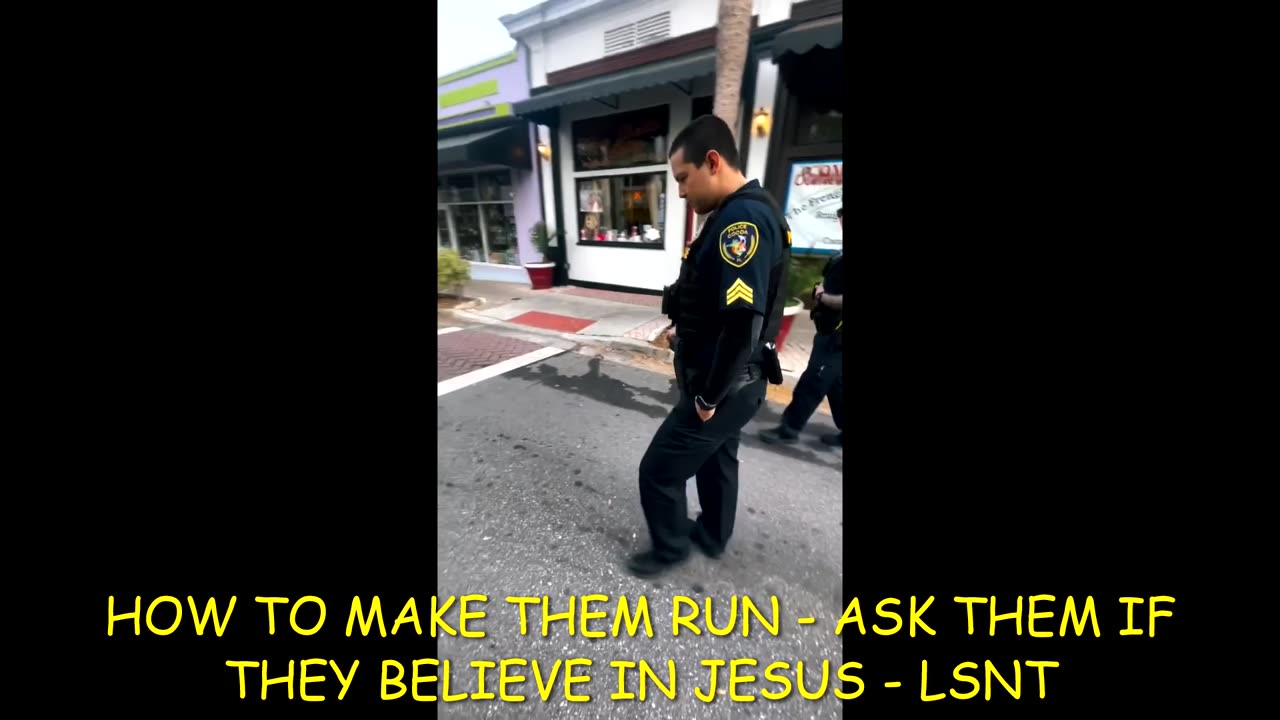 ASK THEM IF THEY BELIEVE IN JESUS, WATCH THEM RUN...