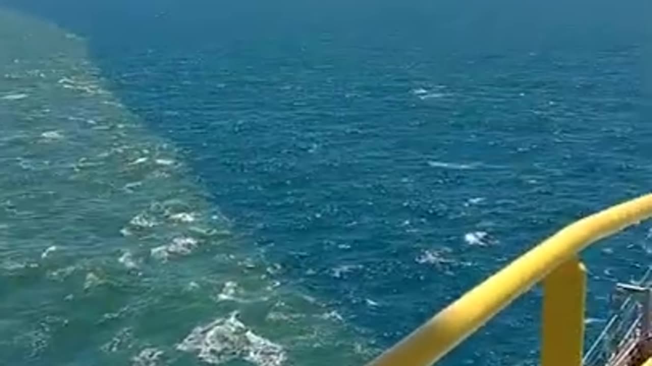 Amazon River meets south Atlantic ocean