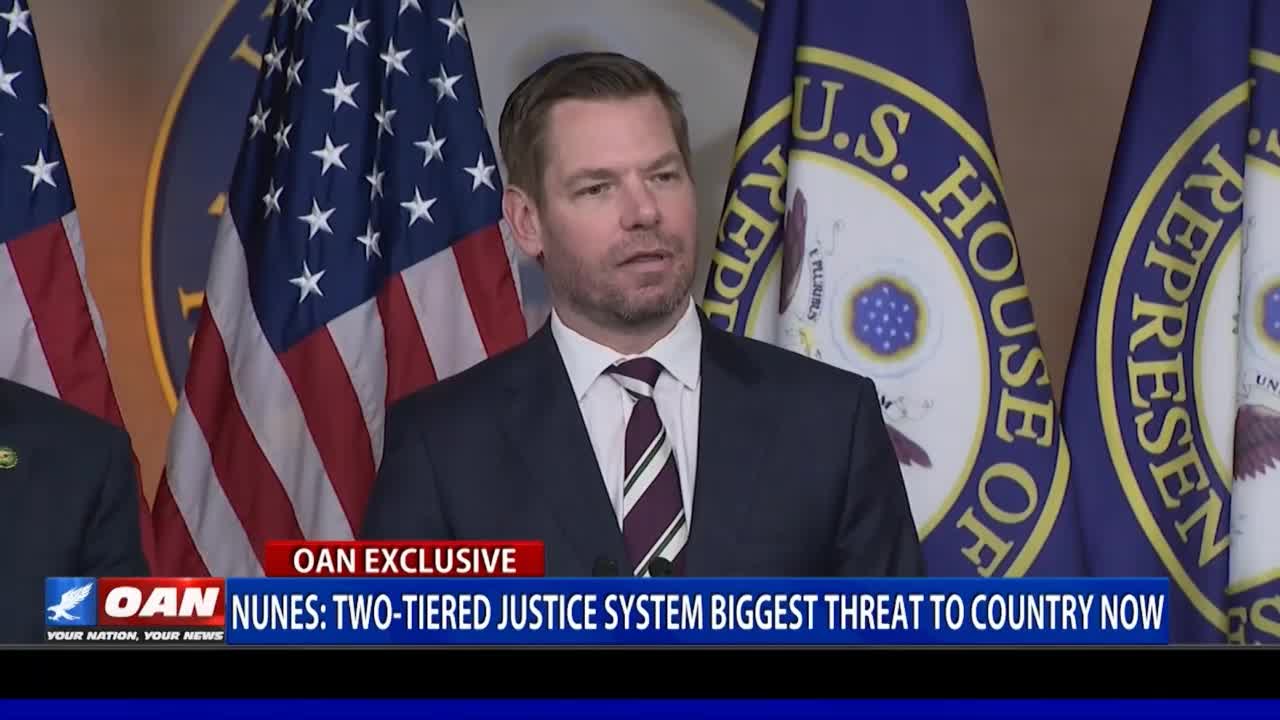 NUNES Two-tiered justice system biggest threat to country now. JAN 29
