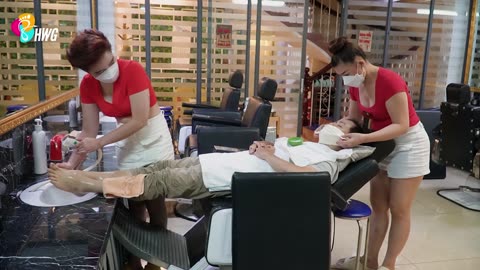 ASMR massage strong! The fingertips and foot are thoroughly massaged, more sleepy