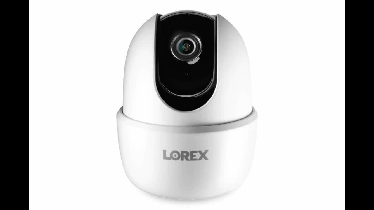 Lorex Pan & Tilt Indoor Security Camera, Wireless 2K WiFi Camera with Person Detection, Two-Way...