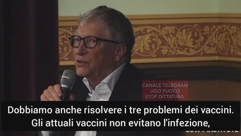 BILL GATES AMMETTE: I VACCINI NN FANNO NULLA DI CIO' CHE VI ERA STATO PROMESSO