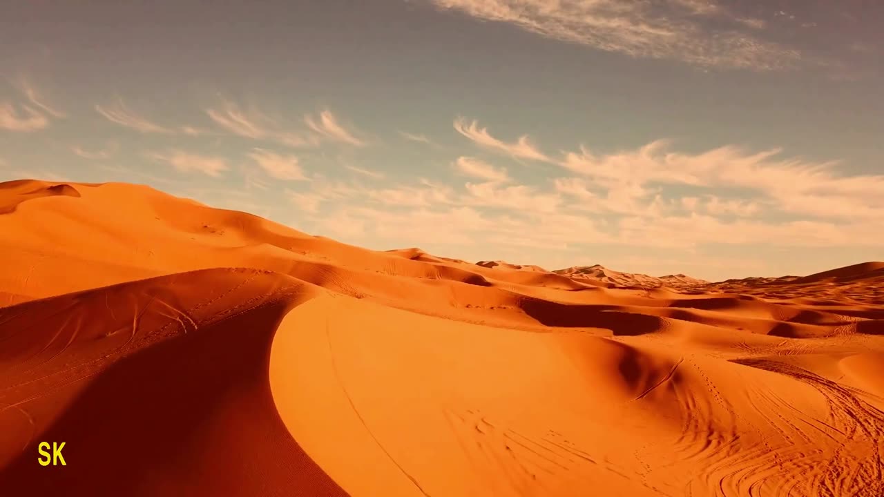 Sahara drone footage 4k