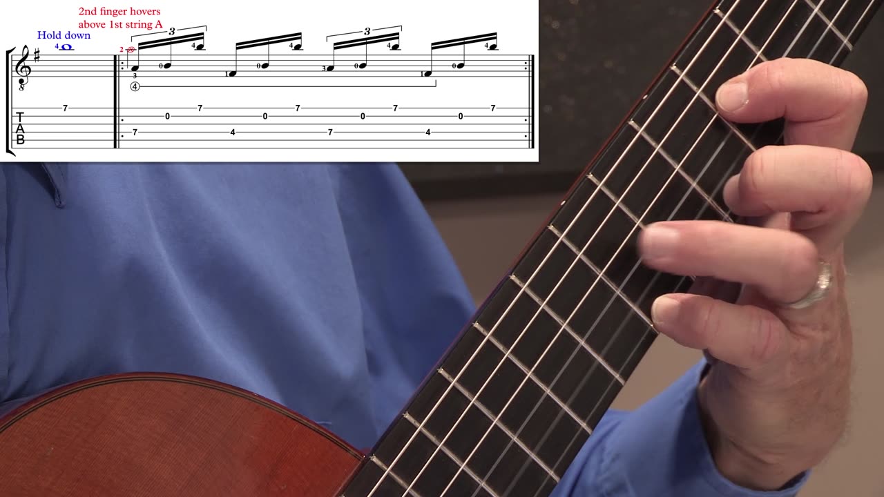 Technique Left-Hand, Part I. Video 23: arpeggio section, m24-25, option A-1