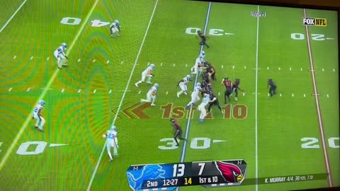 Derrick Barnes is down. Got cut down at the knees & it didn’t look good