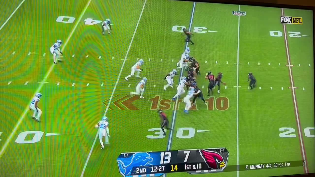 Derrick Barnes is down. Got cut down at the knees & it didn’t look good